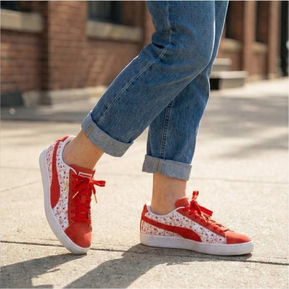 Puma Suede Classic x Hello Kitty 50th Anniversary Sneakers — Women's 9